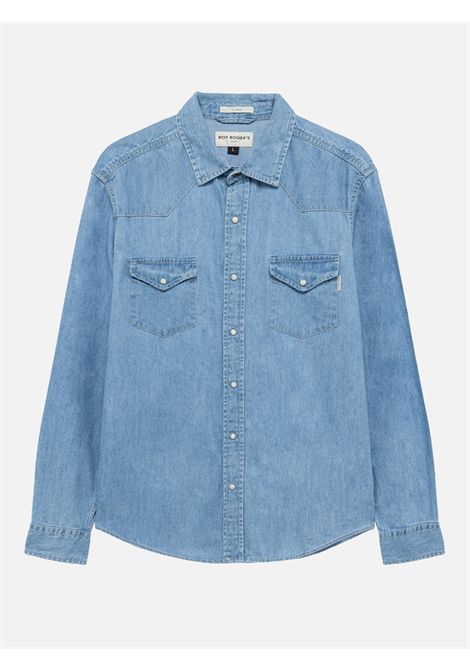 Shirt denim bleach Roy Rogers ROY ROGERS | shirts | RRU400CG340102999